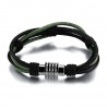 Plaited Leather Wrap Bracelet by OPK