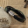 Plaited Leather Wrap Bracelet by OPK