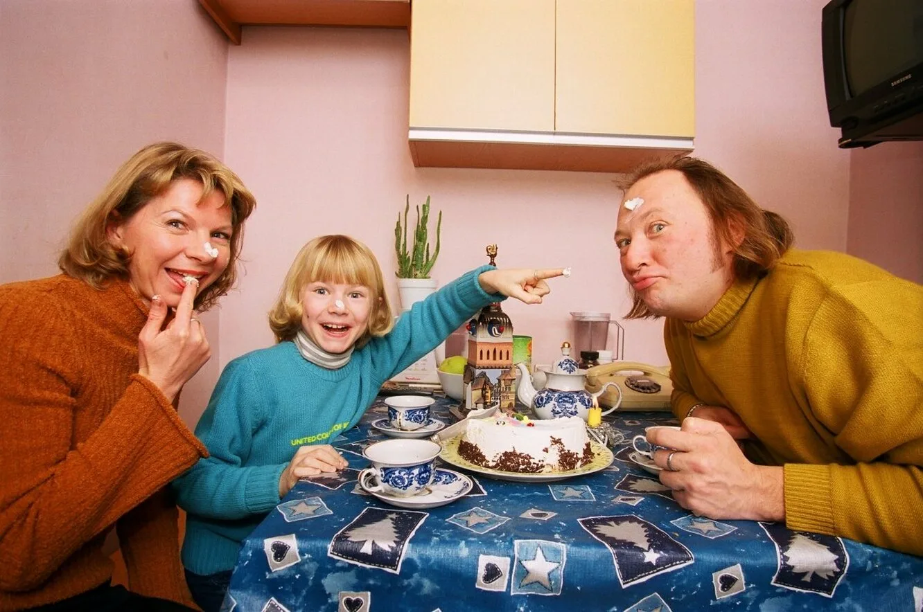 Семейное фото Юрия Гальцева в молодости